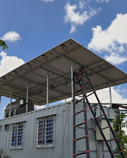 Гибридная автономная система хранения энергии мощностью 3 кВА в Камбодже